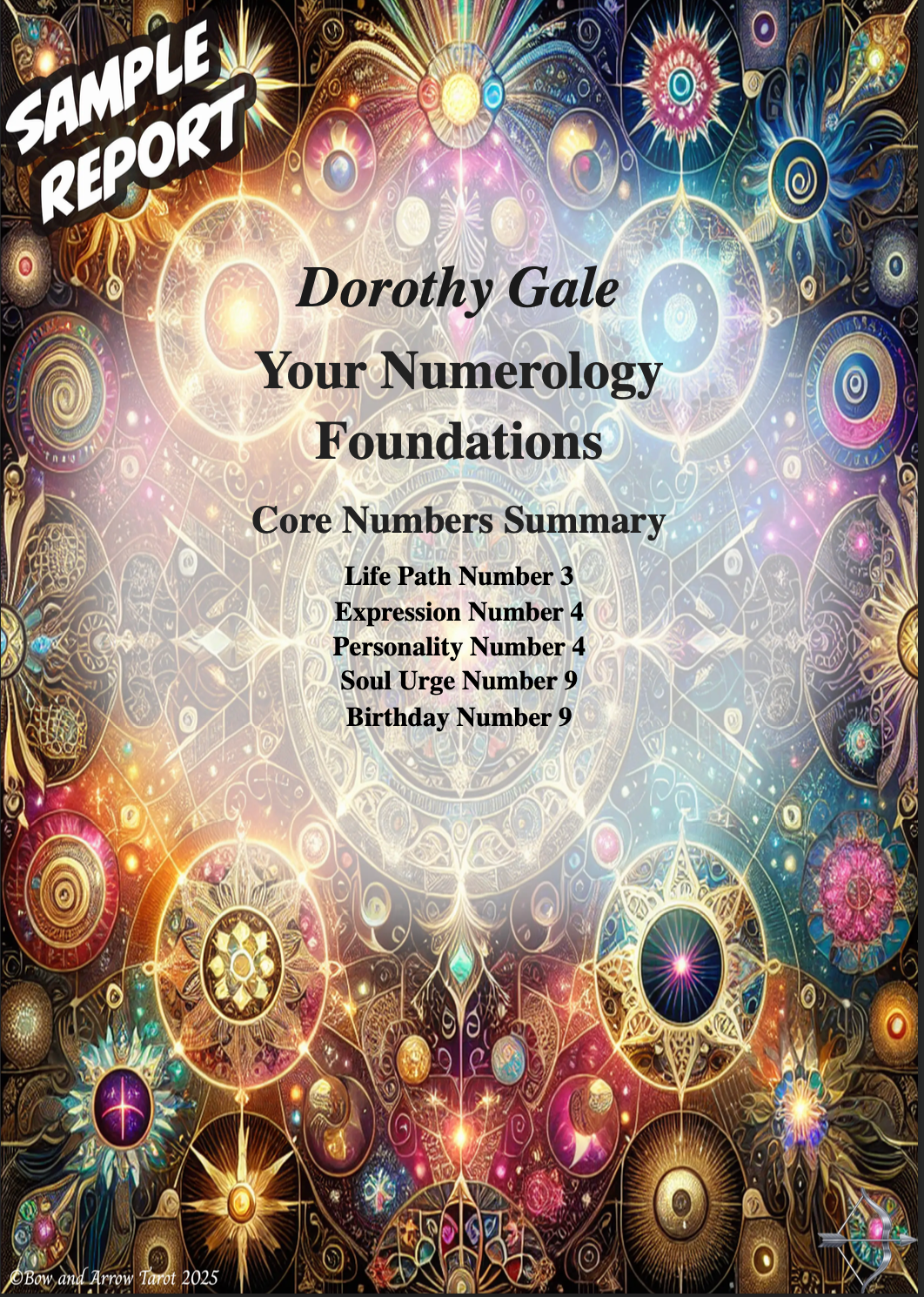 Custom Numerology Profile Report